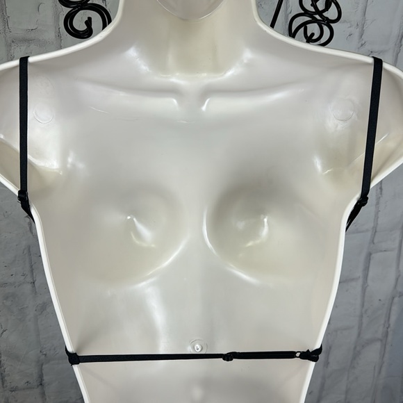 Nasty Gal Sheer Lace Bralette Unlined Longline Adjustable Straps - Picture 4 of 8
